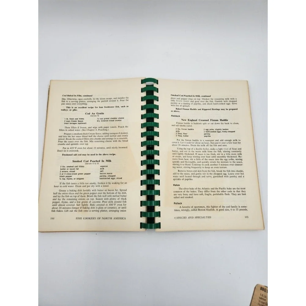 Vintage 1974 FISH COOKERY of North America Spiral Softcover - Lyman Cookbook‎